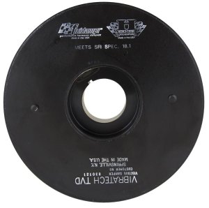 GMC Savana 2500 Harmonic Balancer - Fluidampr - Viscous, SFI 18.1, Steel, 8-3/8 in Dia - Black Zinc - `11-`16
