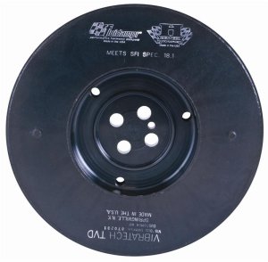 Ford PowerStroke Crankshaft Damper - Fluidampr - Fluidampr Ford PowerStroke 6.0L Steel Externally Balanced Damper - Black Zinc - `03-`07