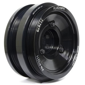 Ford PowerStroke Crankshaft Damper - Fluidampr - Externally Balanced, Steel, Black Zinc Chromate - Black - `03-`07 Ford PowerStroke Crankshaft Damper - Fluidampr - Externally Balanced, Steel, Black Zinc Chromate - Black - `03-`07