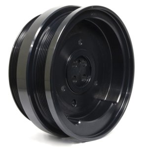 Ford PowerStroke Crankshaft Damper - Fluidampr - Externally Balanced, Steel, Black Zinc Chromate - Black - `03-`07 Ford PowerStroke Crankshaft Damper - Fluidampr - Externally Balanced, Steel, Black Zinc Chromate - Black - `03-`07