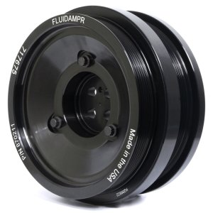 Ford PowerStroke Crankshaft Damper - Fluidampr - Externally Balanced, Steel, Black Zinc Chromate - Black - `03-`07 Ford PowerStroke Crankshaft Damper - Fluidampr - Externally Balanced, Steel, Black Zinc Chromate - Black - `03-`07