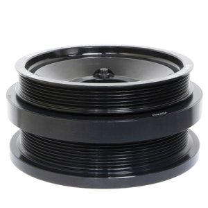 Ford PowerStroke Crankshaft Damper - Fluidampr - Externally Balanced, Steel, Black Zinc Chromate - Black - `03-`07 Ford PowerStroke Crankshaft Damper - Fluidampr - Externally Balanced, Steel, Black Zinc Chromate - Black - `03-`07