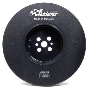 Dodge Cummins Engine Harmonic Balancer - Fluidampr - Internally Balanced Damper - Black Zinc Chromate - `07-`18