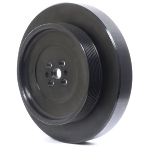 Dodge Cummins Engine Harmonic Balancer - Fluidampr - Steel Internally Balanced - Black - `98-`02