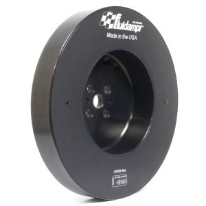 Dodge Cummins Engine Harmonic Balancer - Fluidampr - Steel Internally Balanced - Black - `98-`02