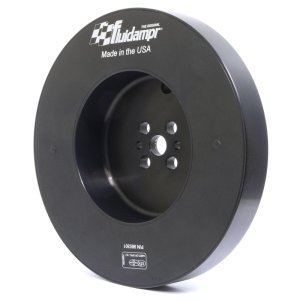 Dodge Cummins Engine Harmonic Balancer - Fluidampr - Steel Internally Balanced - Black - `98-`02