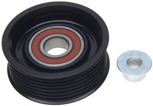 Nissan Frontier Idler Pulley - Gates - Steel V-Ribbed 7-Grooved Flanged - `05-`19 Nissan Frontier Idler Pulley - Gates - Steel V-Ribbed 7-Grooved Flanged - `05-`19