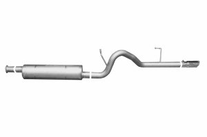 Jeep Liberty Performance Exhaust - Single Rear - Gibson - Cat-Back, Aluminized - `08-`12