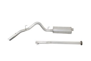 Ford F-150 Performance Exhaust - Single Rear Exit - Gibson - Cat Back, Aluminized - `15-`19
