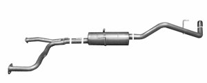 Nissan Frontier Performance Exhaust - Single Rear Exit - Gibson - Cat-Back - Stainless - `07-`09