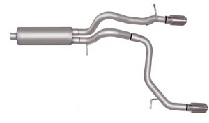 Hummer H3 Alpha Performance Exhaust - Gibson - Cat Back, Dual Split, Stainless - `08-`10