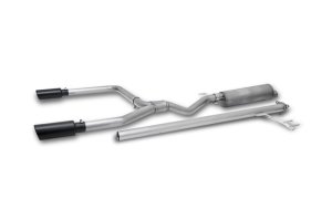 Honda Ridgeline Performance Exhaust - Gibson - Cat-Back, Dual Split, Black Elite - Black - `17-`20
