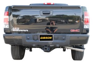 GMC Sierra 1500 Denali Performance Exhaust - Single Rear Exit - Gibson - Cat Back - Stainless - `07-`11