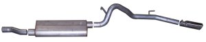 Dodge Nitro Performance Exhaust - Gibson - Cat Back - Single - Stainless - `07-`09