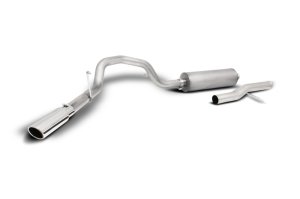 GMC Sierra Performance Exhaust - Single Rear Exit - Gibson - Cat Back - Stainless - `20-`22