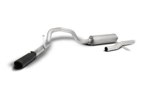 GMC Sierra 3500HD Performance Exhaust - Gibson - Cat Back, Single Exhaust, Black Elite - Black - `20-`21