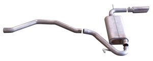Dodge Caliber Performance Exhaust - Single - Gibson - Cat Back, Single Rear Exit - Stainless - `07-`10