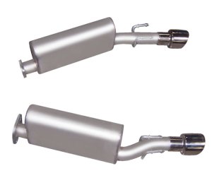 Pontiac GTO Performance Exhaust - Gibson - Axle-Back Dual - Polished Stainless - `05-`06