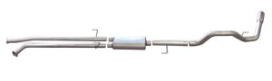 Toyota Tundra Performance Exhaust - Single - Gibson - Cat Back, Single Rear Exit, Superflow Muffler - Stainless - `07-`08