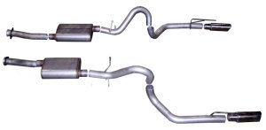 Ford Mustang Performance Exhaust - Dual - Gibson - Cat Back - `99-`04