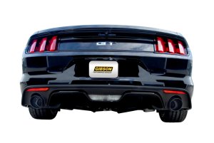 Ford Mustang Performance Exhaust - Dual - Gibson - Cat-Back Dual - Black Elite (Ceramic) - Black - 2015