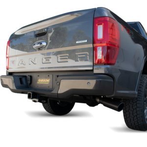 Ford Ranger Performance Exhaust - Rear - Gibson - Cat-Back, Single Side Exit, Black Elite - Black - `19-`22