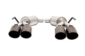 Lincoln Aviator Performance Exhaust - Rear - Gibson - Axle-Back, Dual, Black Elite - Black - `20-`23