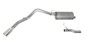 Ford F350 Super Duty Performance Exhaust - Single Rear Exit - Gibson - Cat Back - Stainless - `19-`20