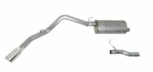 Ford F350 Super Duty Performance Exhaust - Single Rear Exit - Gibson - Cat Back - Stainless - `19-`20