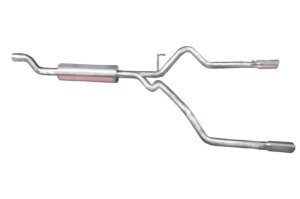 Dodge Ram 2500 Performance Exhaust - Gibson - Cat-Back Dual Split - Aluminized - `03-`04