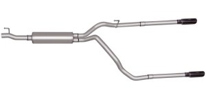 Dodge Ram 1500 Performance Exhaust - Rear - Gibson - Cat Back, Dual Split, Aluminized - 2003