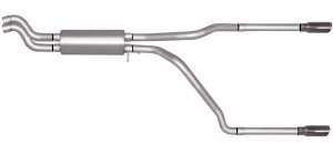 Chevrolet Silverado 2500 HD Performance Exhaust - Gibson - Cat Back, Dual Split - `01-`05