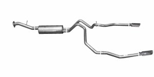 Chevrolet Tahoe Performance Exhaust - Rear - Gibson - Cat-Back Dual Split - Stainless - `00-`01 Chevrolet Tahoe Performance Exhaust - Rear - Gibson - Cat-Back Dual Split - Stainless - `00-`01