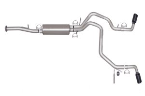 Chevrolet Avalanche Performance Exhaust - Rear - Gibson - Cat Back Dual Extreme - Black - `07-`12