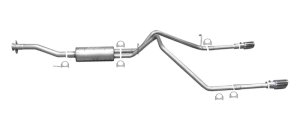 Chevrolet Colorado Performance Exhaust - Dual Split - Gibson - Cat-Back, Stainless - `15-`22