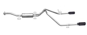 Chevrolet Colorado Performance Exhaust - Rear - Gibson - Cat-Back Dual Split, Black Elite - Black - `15-`22