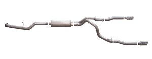 Chevrolet Silverado 2500 HD Performance Exhaust - Rear - Gibson - Cat-Back Dual Split - Stainless - `07-`09