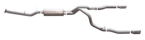 Chevrolet Silverado 2500 HD Performance Exhaust - Gibson - Cat Back Dual Split - Stainless - `07-`10