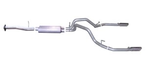 Chevrolet Silverado 1500 Performance Exhaust - Rear - Gibson - Cat Back Dual Split - `07-`09