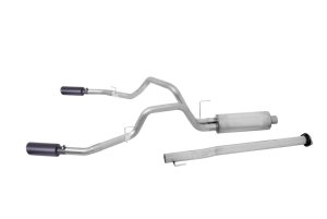 Chevrolet Silverado 2500 HD Performance Exhaust - Rear - Gibson - Black Elite Dual Split - Black - `11-`19