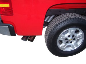 GMC Sierra 1500 Performance Exhaust - Gibson - Cat Back Dual Sport - Stainless - `10-`13