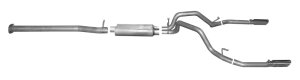 Chevrolet Silverado 1500 Performance Exhaust - Rear - Gibson - Cat Back Dual Split - Stainless - `14-`18