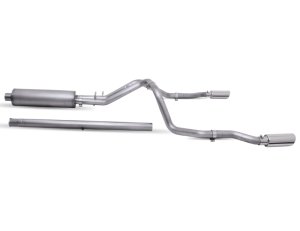 GMC Sierra 1500 Denali Performance Exhaust - Gibson - Cat-Back Dual Split - Stainless - `19-`22