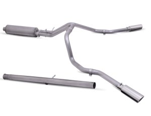 GMC Sierra 1500 Denali Performance Exhaust - Rear - Gibson - Dual Extreme - Stainless - `19-`22