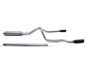 GMC Sierra 1500 Performance Exhaust - Gibson - Cat-Back Dual Split - Black - `19-`22
