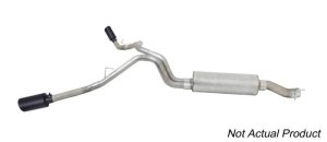 GMC Sierra 1500 Performance Exhaust - Dual Extreme - Gibson - Black Elite Cat-Back - Black - `19-`23