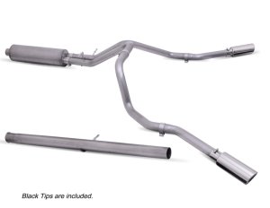 Chevrolet Silverado 2500HD Performance Exhaust - Gibson - Dual Extreme Cat Back - Black - `20-`21