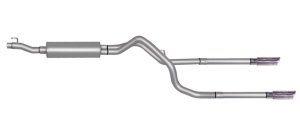 Dodge Ram 1500 Performance Exhaust - Gibson - Cat Back, Dual Split, Stainless - `02-`05