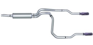 Dodge Dakota Performance Exhaust - Rear - Gibson - Cat-Back Dual Split - Stainless - `02-`03