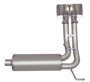 Dodge Ram 1500 Performance Exhaust - Gibson - Cat-Back Super Truck - Stainless - `02-`05